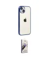 ieg™ iPhone 15 Kılıf Vadi Minimal - Siyah Bilvis 3D Mat Cam Ekran Koruyucu