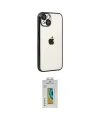 ieg™ iPhone 15 Kılıf Vadi Minimal - Siyah Polymer Nano Ekran Koruyucu