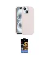 ieg™ iPhone 15 Kılıf Yankı Form Serisi - Siyah Buffer Hayalet Cam Ekran Koruyucu