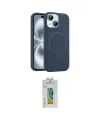 ieg™ iPhone 15 Kılıf Yankı Form Serisi - Siyah Polymer Nano Ekran Koruyucu