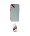 ieg™ iPhone 15 Kılıf Yankı Serisi - Siyah Bilvis 3D Mat Cam Ekran Koruyucu