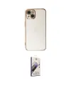 ieg™ iPhone 15 Kılıf Yankı Serisi - Siyah Bilvis 3D Mat Cam Ekran Koruyucu