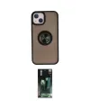 ieg™ iPhone 15 Kılıf Yörünge Çizgi - Şeffaf 360 Full Body Arka Koruyucu