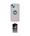 ieg™ iPhone 15 Kılıf Yörünge Çizgi - Siyah Buffer Hayalet Cam Ekran Koruyucu