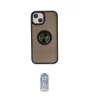 ieg™ iPhone 15 Kılıf Yörünge Çizgi - Siyah Joko Magic 5D Cam