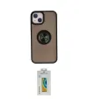 ieg™ iPhone 15 Kılıf Yörünge Çizgi - Siyah Polymer Nano Ekran Koruyucu