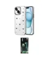 ieg™ iPhone 15 Kılıf Yörünge Form - Şeffaf 360 Full Body Arka Koruyucu