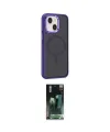 ieg™ iPhone 15 Kılıf Yörünge Klasik - Şeffaf 360 Full Body Arka Koruyucu