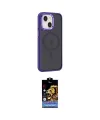 ieg™ iPhone 15 Kılıf Yörünge Klasik - Siyah Buffer Hayalet Cam Ekran Koruyucu