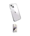 ieg™ iPhone 15 Kılıf Zirve Doku - Siyah Bilvis 3D Mat Cam Ekran Koruyucu