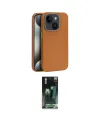 ieg™ iPhone 15 Kılıf Zirve Modern Prime - Siyah 360 Mat Full Body Arka Koruyucu
