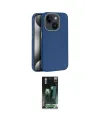 ieg™ iPhone 15 Kılıf Zirve Modern Prime - Siyah 360 Mat Full Body Arka Koruyucu