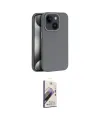 ieg™ iPhone 15 Kılıf Zirve Modern Prime - Siyah Bilvis 3D Mat Cam Ekran Koruyucu