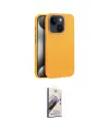 ieg™ iPhone 15 Kılıf Zirve Modern Prime - Siyah Bilvis 3D Mat Cam Ekran Koruyucu