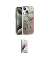 ieg™ iPhone 15 Kılıf Zirve Modern Prime - Siyah Bilvis 3D Mat Cam Ekran Koruyucu