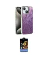 ieg™ iPhone 15 Kılıf Zirve Modern Prime - Siyah Buffer Hayalet Cam Ekran Koruyucu