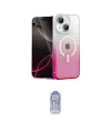 ieg™ iPhone 15 Plus Kılıf Eksen Minimal Özel Seri - Siyah Joko Magic 5D Cam