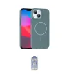 ieg™ iPhone 15 Plus Kılıf Siluet Doku Özel Seri - Siyah Joko Magic 5D Cam
