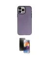 ieg™ iPhone 15 Pro Kılıf Ahenk Çizgi Prime - Siyah 3D Antistatik Mat Seramik Nano Ekran Koruyucu