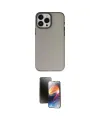 ieg™ iPhone 15 Pro Kılıf Ahenk Çizgi Prime - Siyah 3D Antistatik Mat Seramik Nano Ekran Koruyucu