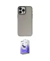 ieg™ iPhone 15 Pro Kılıf Ahenk Çizgi Prime - Siyah Bilvis 5in1 5D Magic Hayalet Cam Ekran Koruyucu