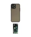 ieg™ iPhone 15 Pro Kılıf Ahenk Çizgi Serisi - Şeffaf 360 Full Body Arka Koruyucu