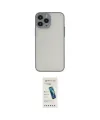 ieg™ iPhone 15 Pro Kılıf Ahenk Çizgi Serisi - Şeffaf Pasifik Cam Ekran Koruyucu