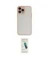 ieg™ iPhone 15 Pro Kılıf Ahenk Çizgi Serisi - Şeffaf Pasifik Cam Ekran Koruyucu