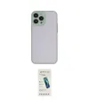 ieg™ iPhone 15 Pro Kılıf Ahenk Çizgi Serisi - Şeffaf Pasifik Cam Ekran Koruyucu