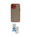 ieg™ iPhone 15 Pro Kılıf Ahenk Çizgi Serisi - Şeffaf Royal Nano Ekran Koruyucu