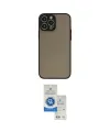 ieg™ iPhone 15 Pro Kılıf Ahenk Çizgi Serisi - Şeffaf Royal Nano Ekran Koruyucu