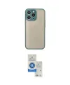 ieg™ iPhone 15 Pro Kılıf Ahenk Çizgi Serisi - Şeffaf Royal Nano Ekran Koruyucu