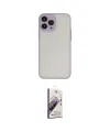 ieg™ iPhone 15 Pro Kılıf Ahenk Çizgi Serisi - Siyah Bilvis 3D Mat Cam Ekran Koruyucu