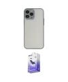 ieg™ iPhone 15 Pro Kılıf Ahenk Çizgi Serisi - Siyah Bilvis 5in1 5D Magic Hayalet Cam Ekran Koruyucu