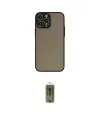 ieg™ iPhone 15 Pro Kılıf Ahenk Çizgi Serisi - Siyah Joko Magic 5D Hayalet Cam