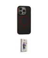 ieg™ iPhone 15 Pro Kılıf Ahenk Form Serisi - Siyah Bilvis 3D Cam Ekran Koruyucu