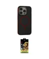 ieg™ iPhone 15 Pro Kılıf Ahenk Form Serisi - Siyah Buffer Cam Ekran Koruyucu