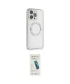 ieg™ iPhone 15 Pro Kılıf Ahenk Işık Serisi - Şeffaf Pasifik Cam Ekran Koruyucu