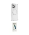 ieg™ iPhone 15 Pro Kılıf Ahenk Işık Serisi - Şeffaf Pasifik Cam Ekran Koruyucu