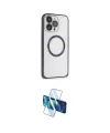ieg™ iPhone 15 Pro Kılıf Ahenk Işık Serisi - Siyah 3D Antistatik Seramik Nano Ekran Koruyucu