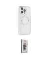 ieg™ iPhone 15 Pro Kılıf Ahenk Işık Serisi - Siyah Bilvis 3D Cam Ekran Koruyucu