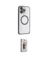 ieg™ iPhone 15 Pro Kılıf Ahenk Işık Serisi - Siyah Bilvis 3D Cam Ekran Koruyucu