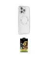 ieg™ iPhone 15 Pro Kılıf Ahenk Işık Serisi - Siyah Buffer Cam Ekran Koruyucu