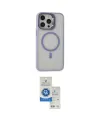 ieg™ iPhone 15 Pro Kılıf Ahenk Klasik Özel Seri - Şeffaf Royal Nano Ekran Koruyucu