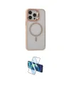 ieg™ iPhone 15 Pro Kılıf Ahenk Klasik Özel Seri - Siyah 3D Antistatik Seramik Nano Ekran Koruyucu