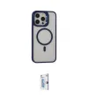 ieg™ iPhone 15 Pro Kılıf Ahenk Klasik Özel Seri - Siyah Bilvis 0.18mm Plus Cam Ekran Koruyucu