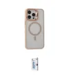 ieg™ iPhone 15 Pro Kılıf Ahenk Klasik Özel Seri - Siyah Bilvis 0.18mm Plus Cam Ekran Koruyucu