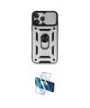 ieg™ iPhone 15 Pro Kılıf Ahenk Klasik - Siyah 3D Antistatik Cam Ekran Koruyucu
