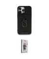 ieg™ iPhone 15 Pro Kılıf Ahenk Klasik - Siyah Bilvis 3D Cam Ekran Koruyucu