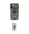 ieg™ iPhone 15 Pro Kılıf Ahenk Klasik - Siyah Bilvis 3D Cam Ekran Koruyucu